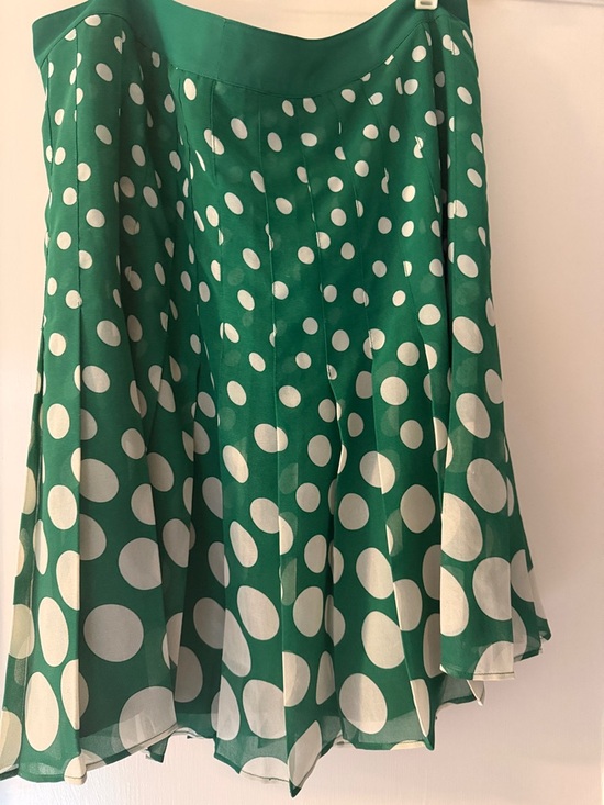 Boden Dresses & Skirts - Boden Green & White Polka Dot Skirt | 14